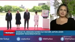 Dokuz yıl aradan sonra ilk kez bir Japon lider Washington'da