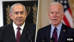 İsrail Başbakanı Binyamin Netanyahu ve ABD Başkanı Joe Biden